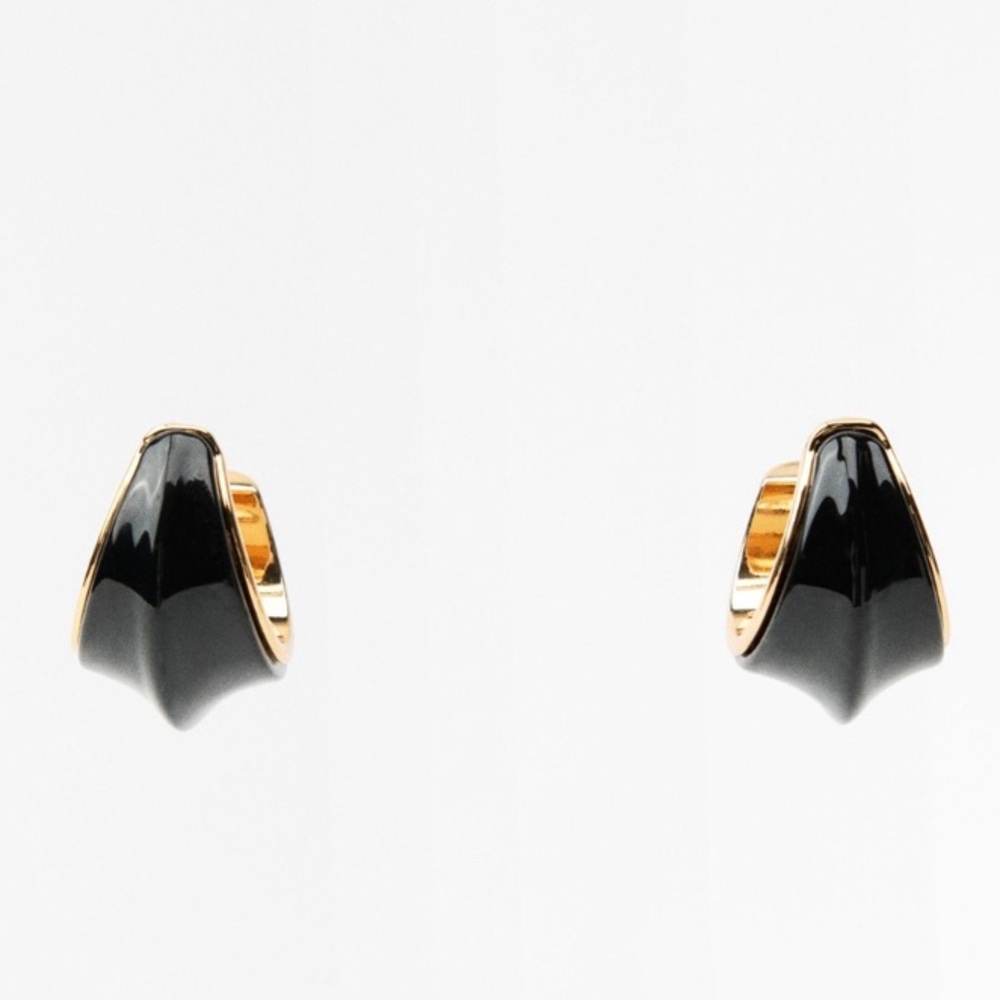 NWT Zara Resin Hoop Earrings - Picture 3 of 12